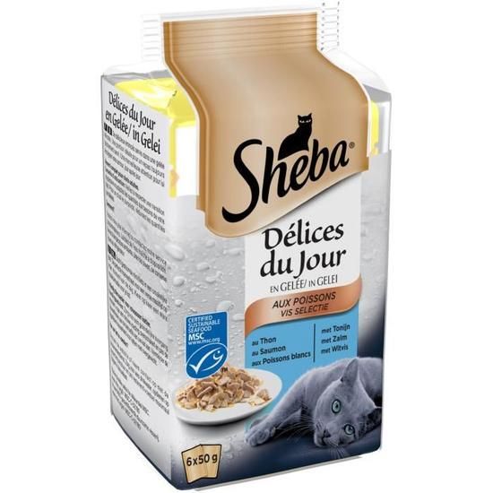 Sheba Sachet Poisson Gelee 6x50g 